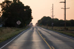 Main Street in Howe, Idaho